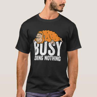 Oragnutan Busy doet niets Lazy Boys Girls T-shirt