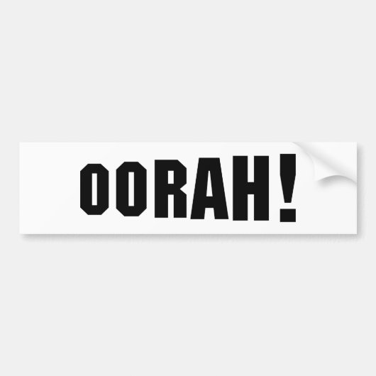 ORAH! BUMPERSTICKER (Voorkant)