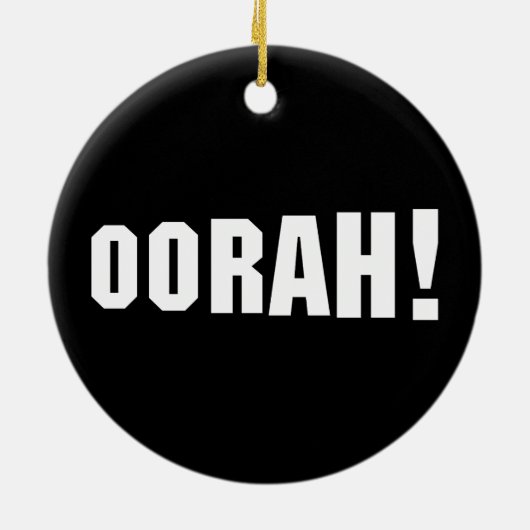 ORAH! KERAMISCH ORNAMENT (Achterkant)