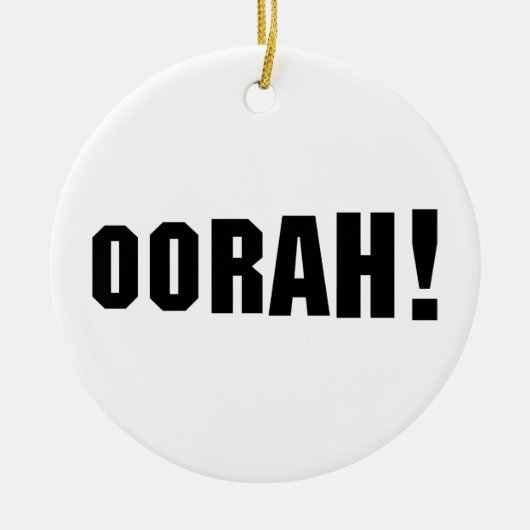 ORAH! KERAMISCH ORNAMENT (Voorkant)