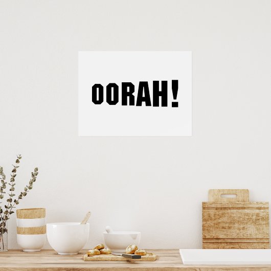 ORAH! POSTER (Keuken)
