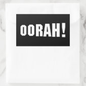 ORAH! RECHTHOEKIGE STICKER (Tas)
