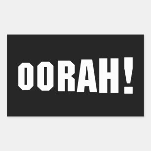 ORAH! RECHTHOEKIGE STICKER