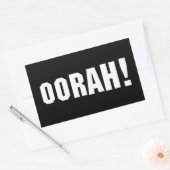 ORAH! RECHTHOEKIGE STICKER (Envelop)