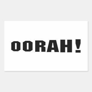 ORAH! RECHTHOEKIGE STICKER