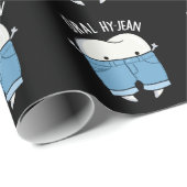 Oral Hy-jean Funny Tooth Pun Dark BG Cadeaupapier (Rol Hoek)