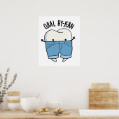 Oral Hy-jean Funny Tooth Pun Poster (Keuken)