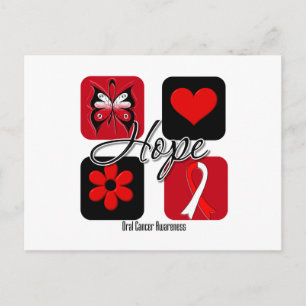 Orale Cancer Hope Love Inspire Awareness Briefkaart