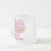 Orale chirurg Roze Gift Matglas Koffiemok (Voorkant links)