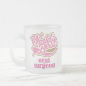 Orale chirurg Roze Gift Matglas Koffiemok (Links)