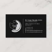 Orale chirurgie, implantaatcentrum, maxillofaciaal visitekaartje (Achterkant)