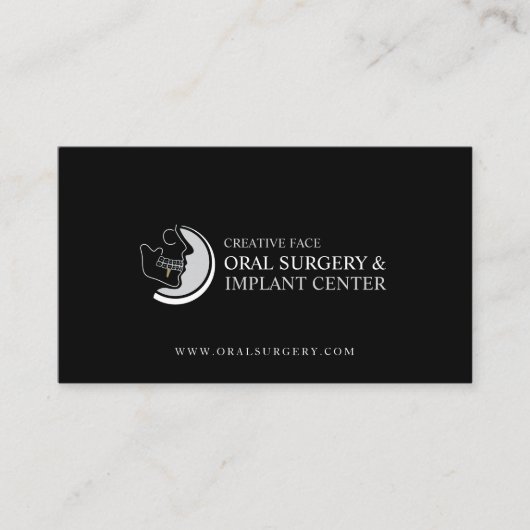 Orale chirurgie, implantaatcentrum, maxillofaciaal visitekaartje (Voorkant)