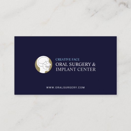 Orale chirurgie, implantaatcentrum, maxillofaciale visitekaartje (Voorkant)
