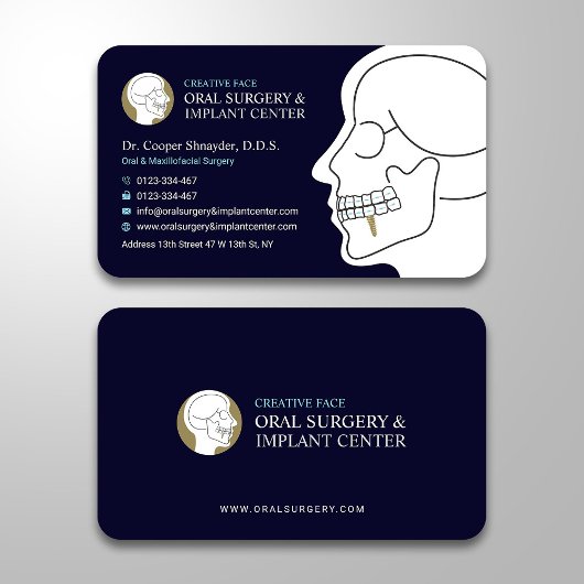 Orale chirurgie, implantaatcentrum, maxillofaciale visitekaartje
