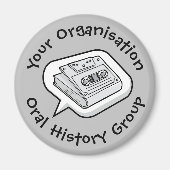 Orale geschiedenis magneet (Voorkant)