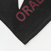 Orale Kanker Bewustwording Maand 2024 Keelhals Fleece Deken (Hoek)