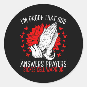 Orale Kanker Bewustzijn God Christelijke Geloof Ka Ronde Sticker