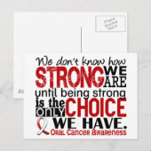 Orale kanker Hoe sterk we zijn Briefkaart (Voorkant / Achterkant)