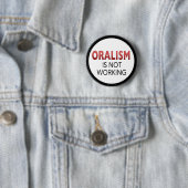 oralisme werkt niet ronde button 5,7 cm (In situ)