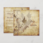 Oramentale bladeren/zwammen/ uitvindingen kaart (Voorkant / Achterkant)