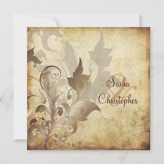 Oramentale bladeren/zwammen/ uitvindingen kaart (Voorkant)