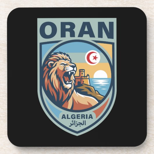 Oran Algeria North Africa Bier Onderzetter (Voorkant)