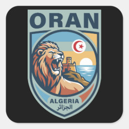 Oran Algeria North Africa Vierkante Sticker