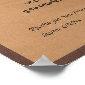 Orancion de San Fransisco Poster (Hoek)