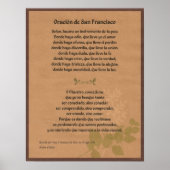 Orancion de San Fransisco Poster (Voorkant)