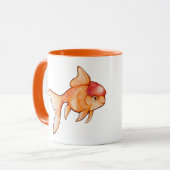 Oranda Goldfish Mok (Voorkant links)