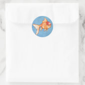 Oranda Goudvis Ronde Sticker (Tas)