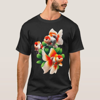 Oranda Ranchu Goudvis Fancy Goudvis Kunst T-shirt