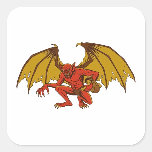 Orang Bati Vierkante Sticker (Voorkant)