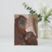 Orang mama en Child Briefkaart (Staand voorkant)