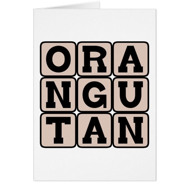 Orang-oetan, Aziatische mensaap (Voorkant)
