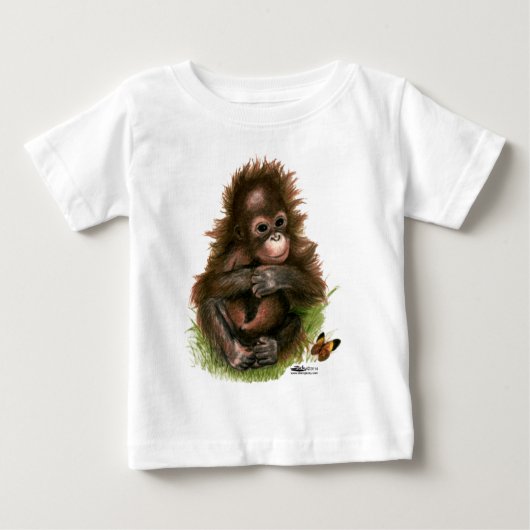 Orang-oetan Baby en Vlinder (Voorkant)