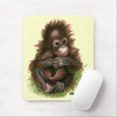 Orang-oetan Baby en Vlinder Muismat (Met muis)