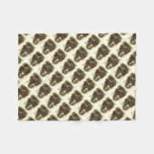 Orang-oetan Baby Met Bladeren Fleece Deken (Voorkant (Horizontaal))