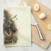 Orang-oetan Baby Met Bladeren Theedoek (Quarter Fold)