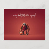 Orang-oetan basketballer briefkaart (Voorkant)