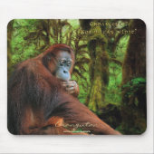 Orang-oetan en regenwoud Wildlife-support Mousepad Muismat (Voorkant)