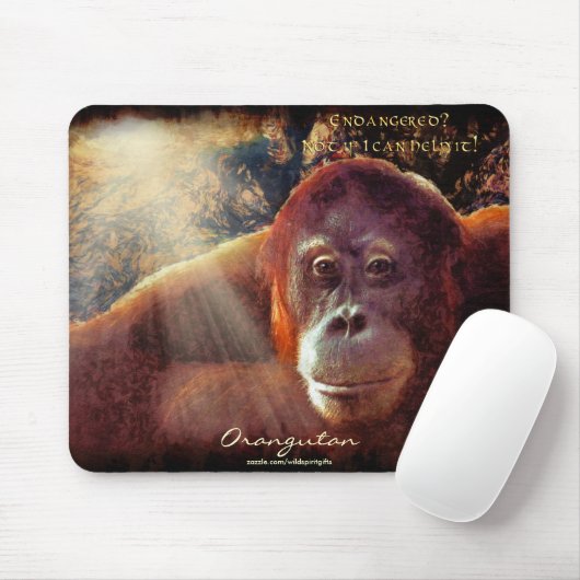 Orang-oetan en regenwoud Wildlife-support Mousepad Muismat (Met muis)