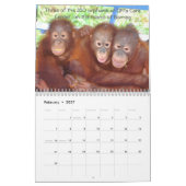 orang-oetan fotografie van dieren kalender (Feb 2027)