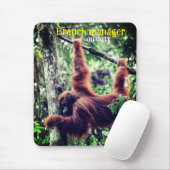 Orang-oetan in boom muismat (Met muis)