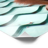 Orang-oetan in Sabah Borneo Jungle Foto Afdruk (Hoek)