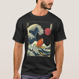 orang-oetan japans kanagawa golf grappig Surf dier T-shirt