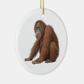 Orang-oetan Keramisch Ornament (Rechts)