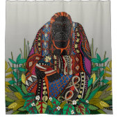 orang - oetan koningspewter - douchegordijn (Voorkant)