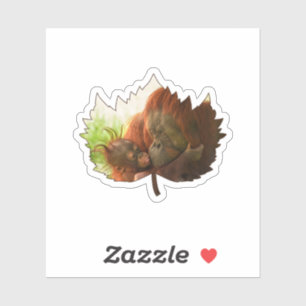 Orang-oetan moeder en Baby Sticker