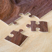 Orang-oetan moeder kijkt naar twee baby's legpuzzel (Zijkant)